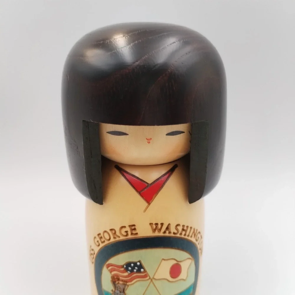 USS‎ George Washington CVN-73 Kokeshi Doll Wood Spirit of Freedom Japan Navy 6